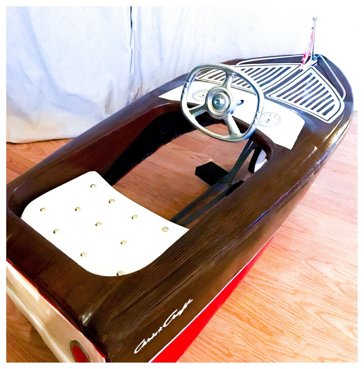 Vintage Restored Custom Chris Craft Pedal Car Boat Murray GAS OIL COLA SODA