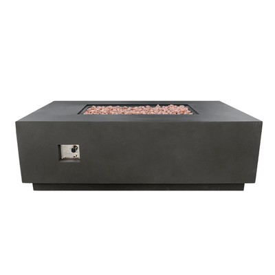 *Open Box* AMS Fireplace Creations 66'' Sedona Fire Pit Table w/ Pullout Propane