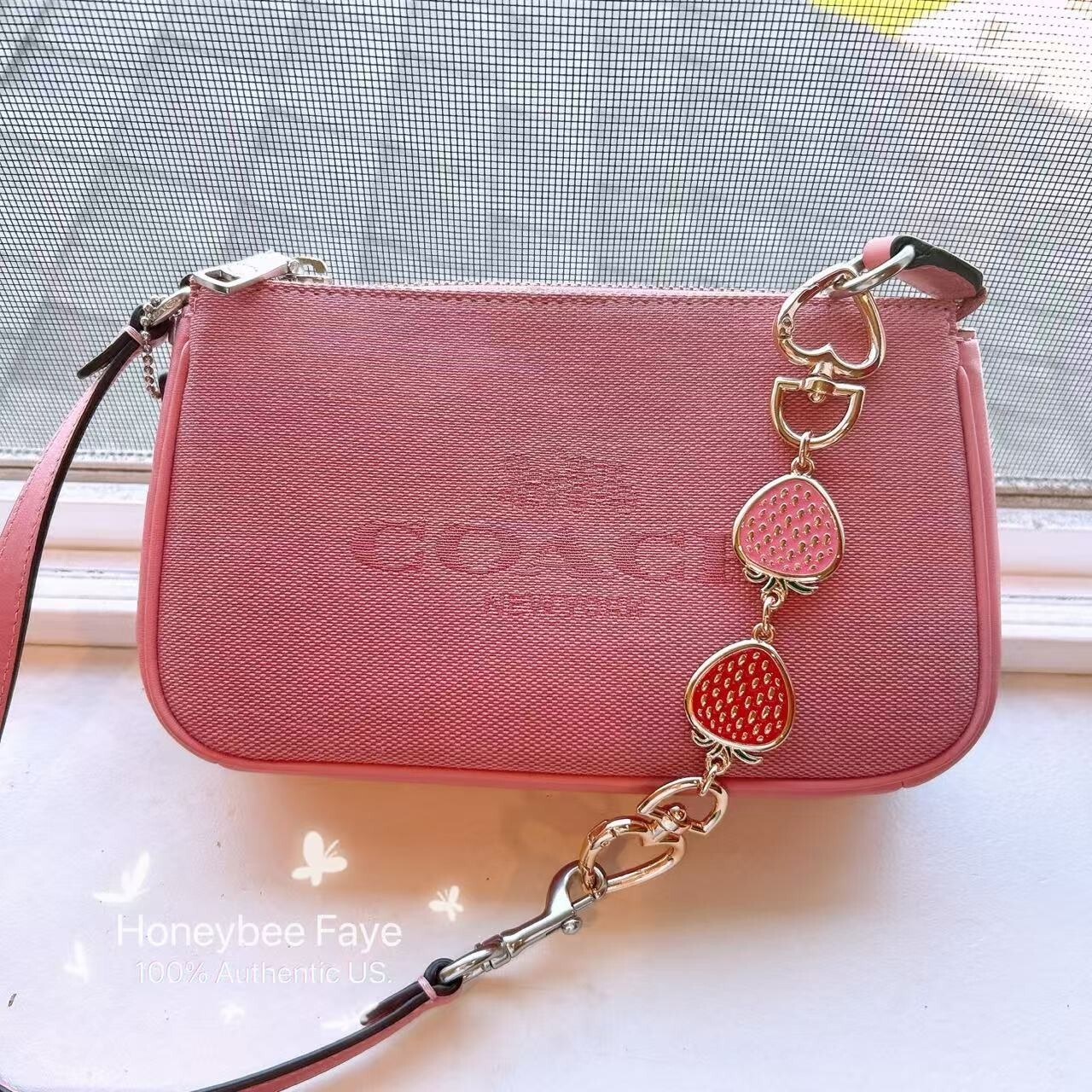 バッグ Rare COACH Floral 2way Bag Pink Rare COACH Floral 2way Bag Pink