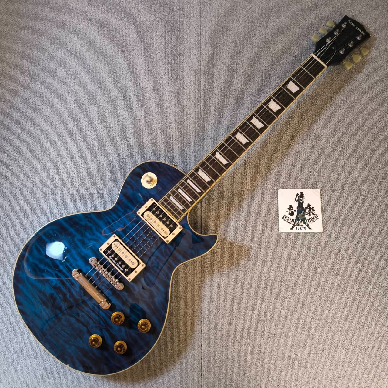 Edwards by ESP Les Paul Standard E-LP Electric Guitar Blue
