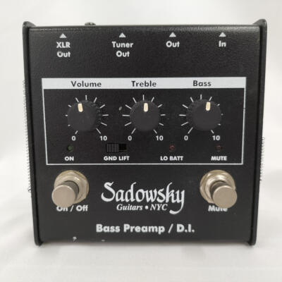 ベース Sadowsky Bass Preamp / D.I. SBP-1 outboard-bass-preamp-di-pedal-