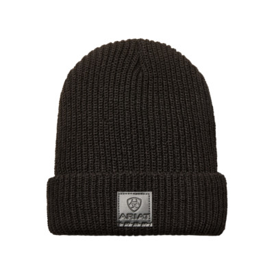 Ariat Men's Rib Knit Insulated Black Work Beanie 10053430