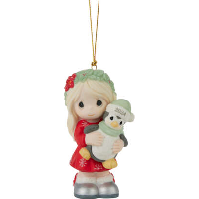 Precious Moments Have Yourself A Merry Little Christmas 2024 Dated Girl Ornament