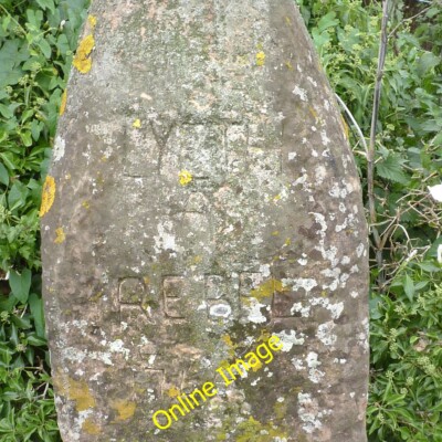 Photo 6x4 Inscription, The Rebel stone, Tuxford The inscription is regula c2014