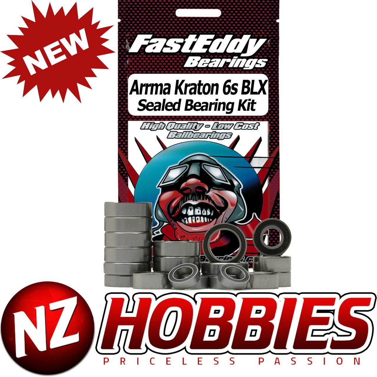 Fast Eddy Arrma Kraton 6S BLX 2016 Sealed Bearing Kit # TFE4467