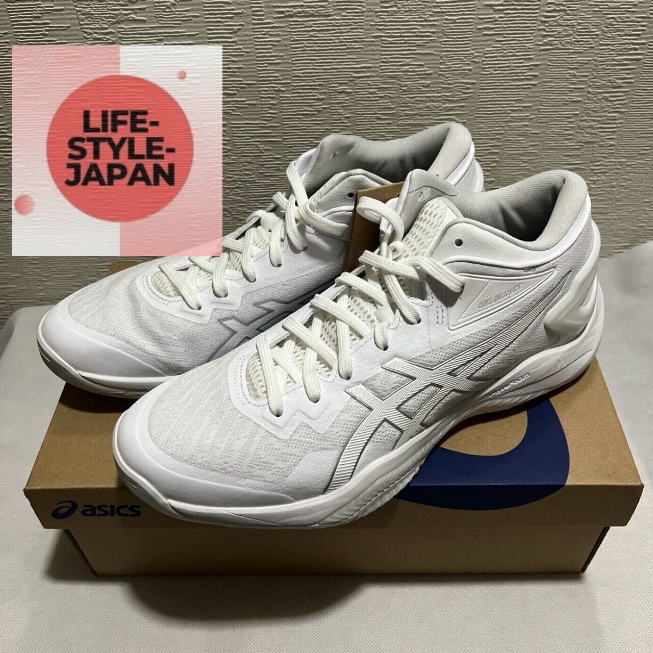 ASICS GELBURST 27 1063A066 100 White Pure Silver Basketball ASICS GELBURST 27 1063A066 100 White Pure Silver Basketball