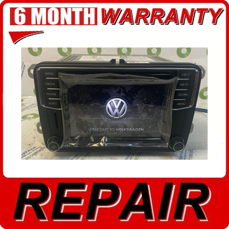 Repair 16-17 Volkswagen Passat Jetta Am Fm Bluetooth Mp3 Aux Sd Card Multi Media
