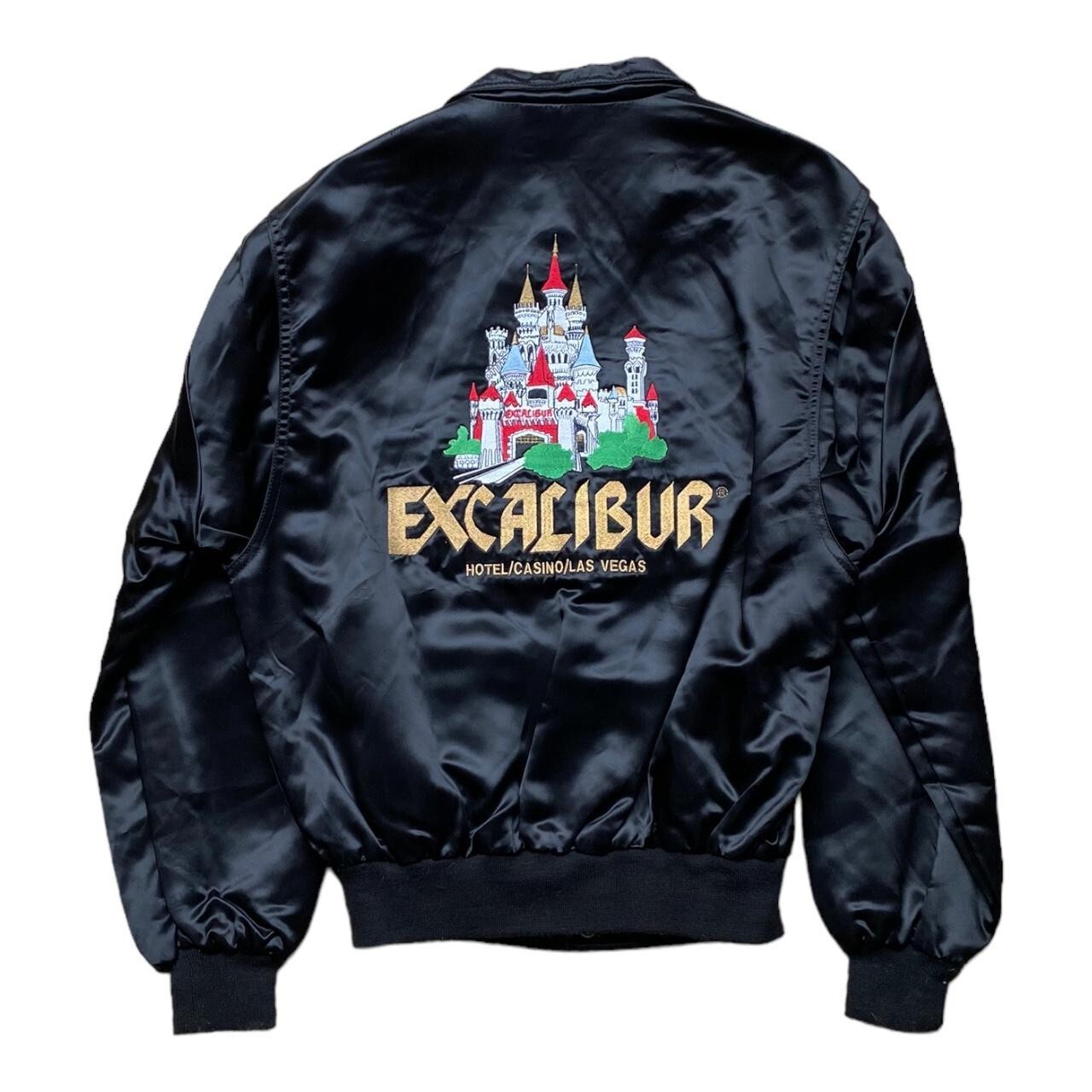 ジャケット・アウター 90s casanova italy silk blouson XL black 90s casanova italy silk blouson XL black - ジャケット