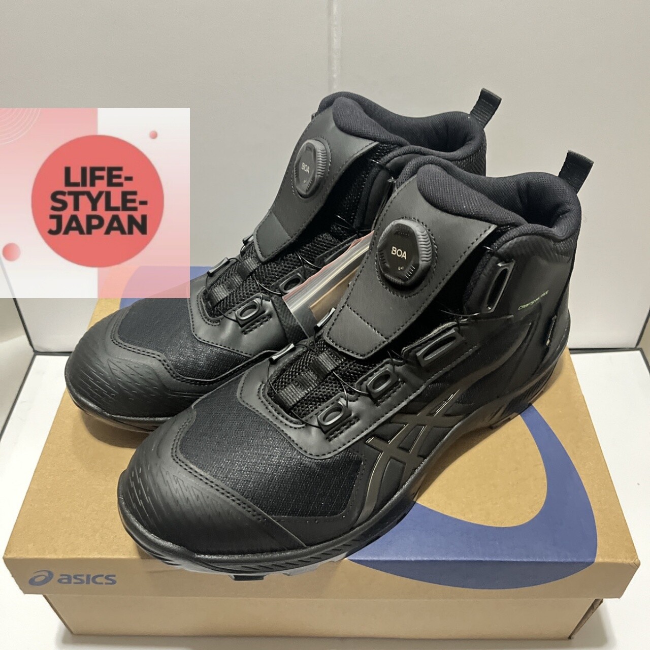 安全靴 asics WINJOB CP604 G-TX BOA ASICS WINJOB CP604 G-TX BOA 1273A084 001 Black Gunmetal GORE