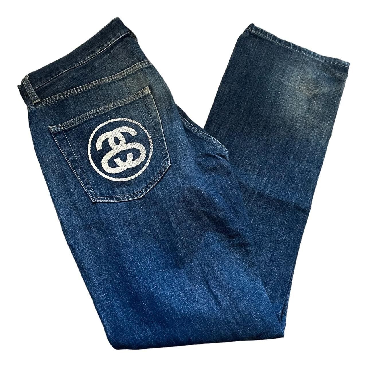 Stussy SS logo denim jeans | eBay Stussy SS logo denim jeans | eBay
