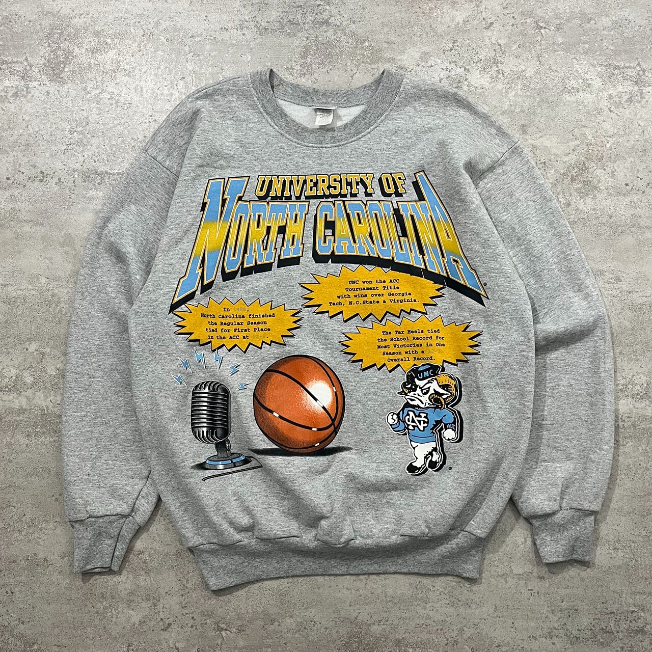NORTH CAROLINA \"HEELS \"ゲームシャツ サイズ　XL Vintage 90s North Carolina Tar Heels Grey Authentic Baseball