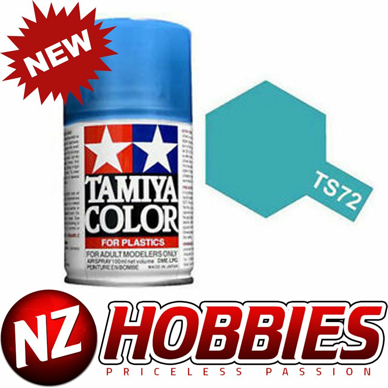 TAMIYA TAM85072 Spray Lacquer TS-72 Clear Blue