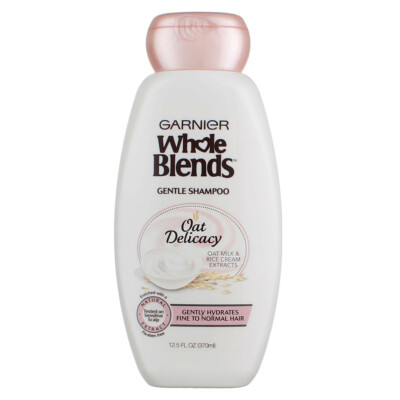 3 Pack Garnier Whole Blends Gentle Oat Milk & Rich Cream Extracts Shampoo, 12...