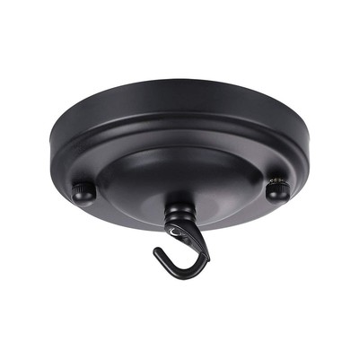 Upgraded Version Light Canopy Kit Black Vintage Chandelier Canopy Iron Ceiling C