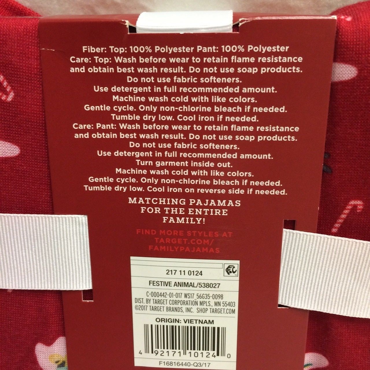 NEW Toddler 12M Christmas Animals Red/Grey 2-Pc Pajamas Outfit Set Wondershop