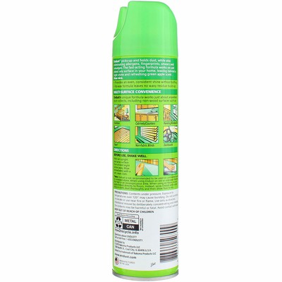 2 Pack Endust Multi-Surface Dusting & Cleaning Spray Aerosol, Green Apple, 10 oz