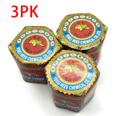 3PK of Jars Balm Wild Tiger Balm 18g Arthritis Pain Joints Ache lots US SELLER