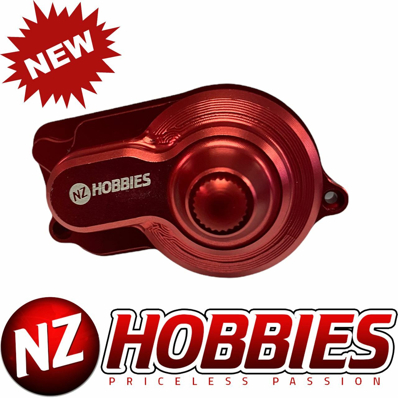 NZ LOSI NZMTII2001 Aluminum Alloy Middle Gearbox Housing RED Cover : LOSI MINI-T
