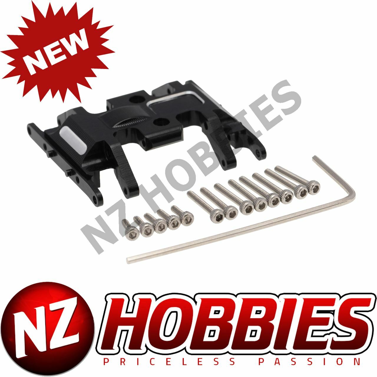 NZH Axial SCX24 Aluminum Middle Gearbox Skid Plate 1pc