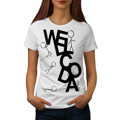 Wellcoda Sticks Men Unique Human Womens T-shirt