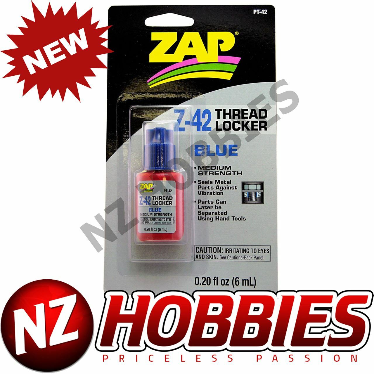 ZAP Z-42 Medium-Strength Thread Lock, .20 oz # PAAPT42