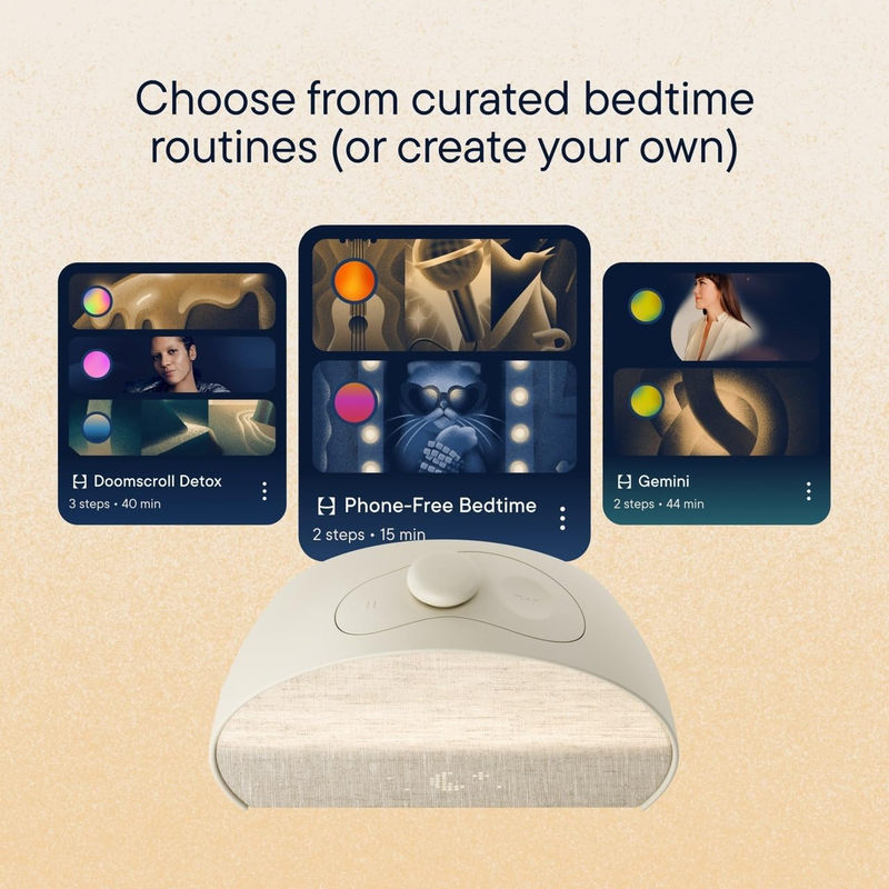 Hatch Restore 3 Sunrise Alarm Clock, Sound Machine, Smart Light (Putty) - White