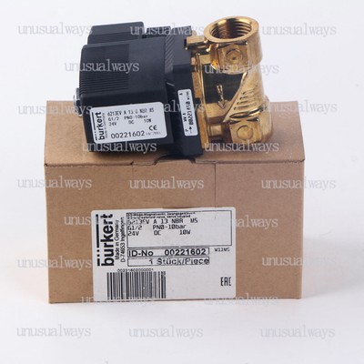 ONE Burkert 6213EV G1/2 24V 00221602 Solenoid Valve New