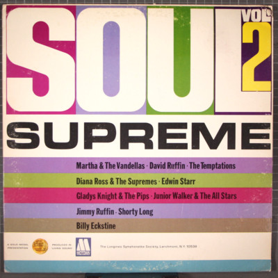 Soul Supreme Vol 2 LP Longines Symphonette SYS 5270