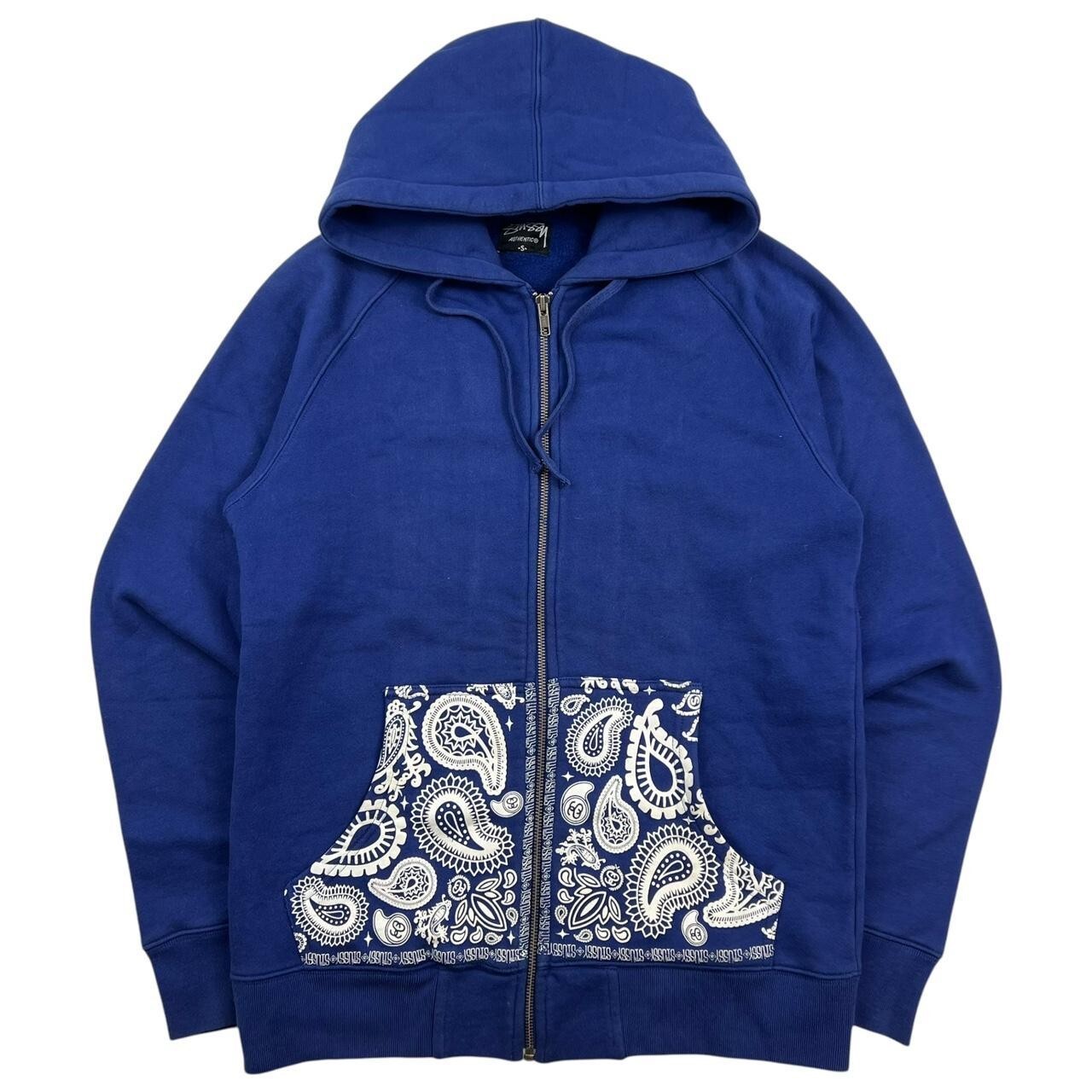 Vintage 2000s Stussy Paisley Zip Up Hoodie - Small | eBay UK