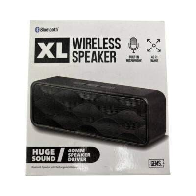 Gems Wireless Bluetooth Speaker - Black