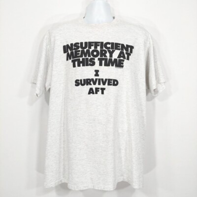Vintage 90s Computer Gear Inc 'Insufficient Memory' Oneita Tech T-Shirt Mens XL