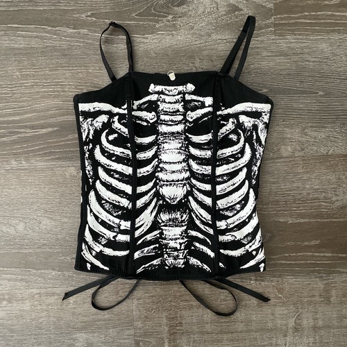 lip service corset Tripp Nyc Corset Skeleton Top Grunge Lip