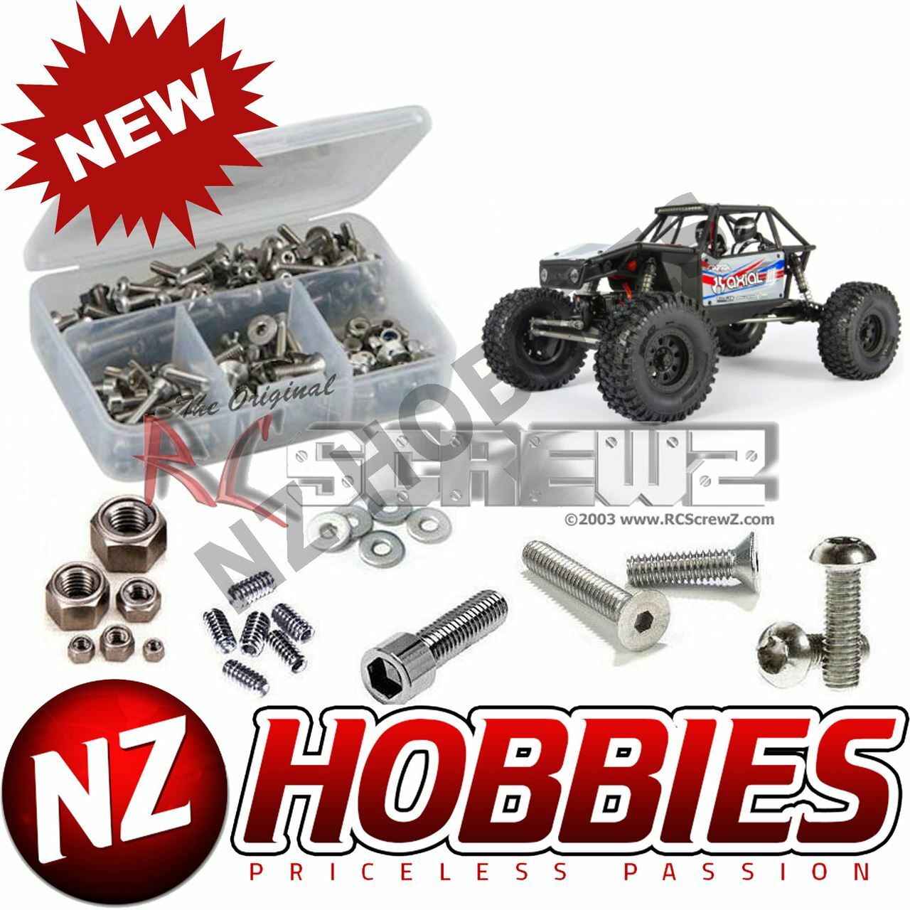 RC Screwz AXI031 Stainless Steel Screw Kit - Axial Capra 1.9 / RTR
