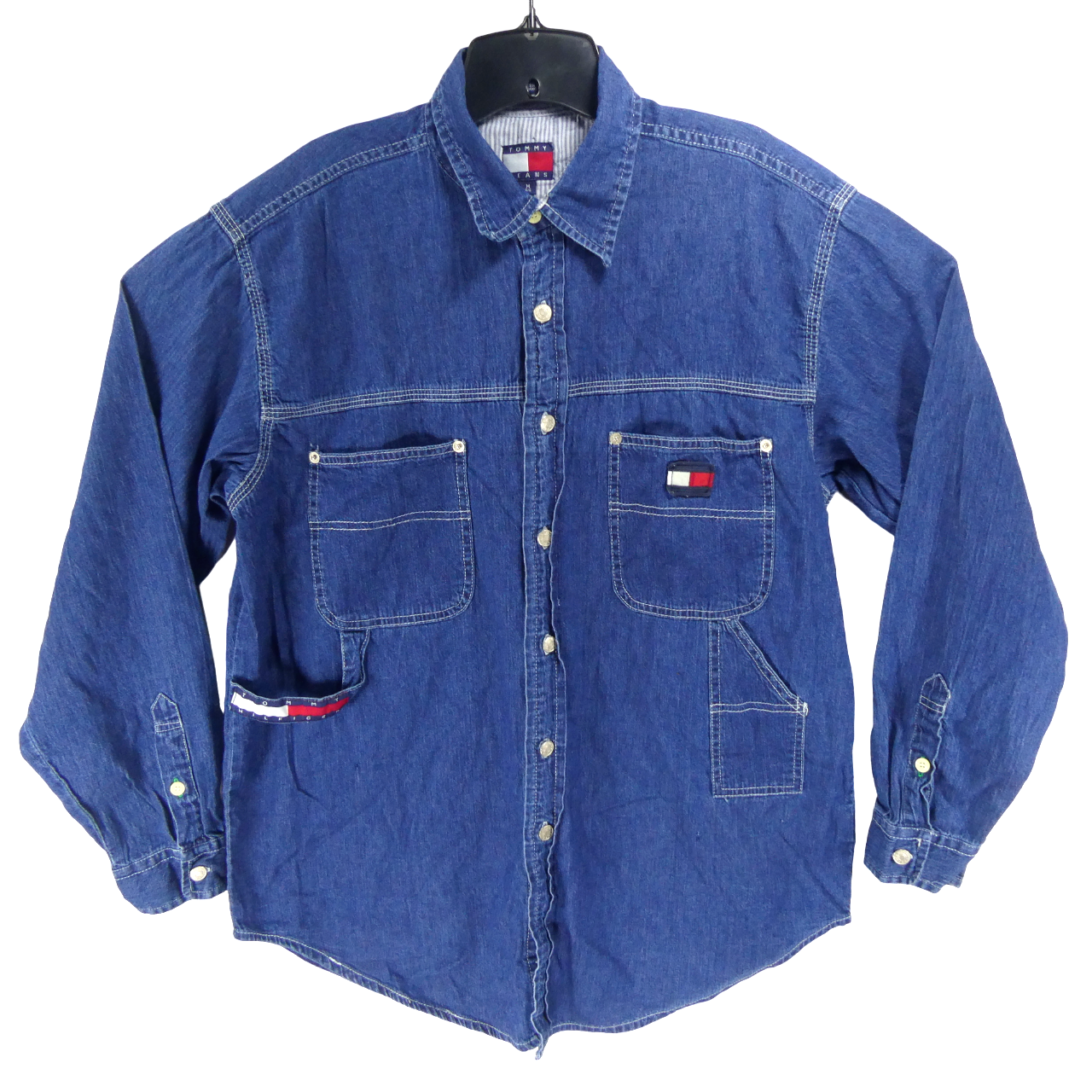 トミーヒルフィガー90s VTG 90s Tommy Hilfiger Jeans Mens M Carpenter Style Denim