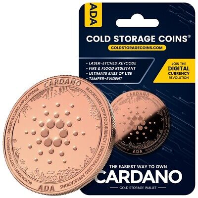 Cardano Cold Storage Wallet - Unhackable Pure Copper Collectible Coin ADA