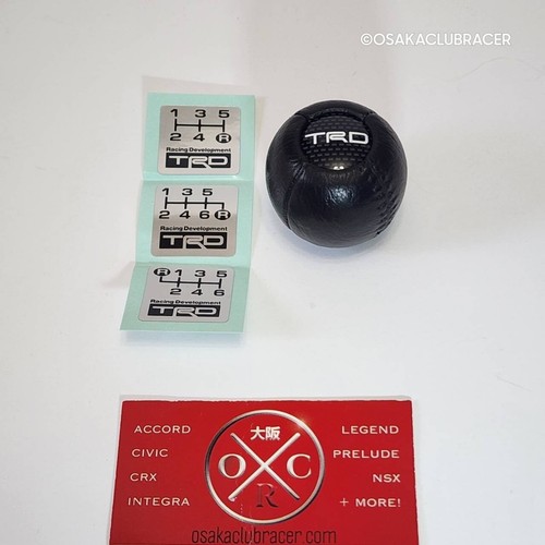Genuine OEM Toyota TRD Shift Knob & Shift Plate Decal Set
