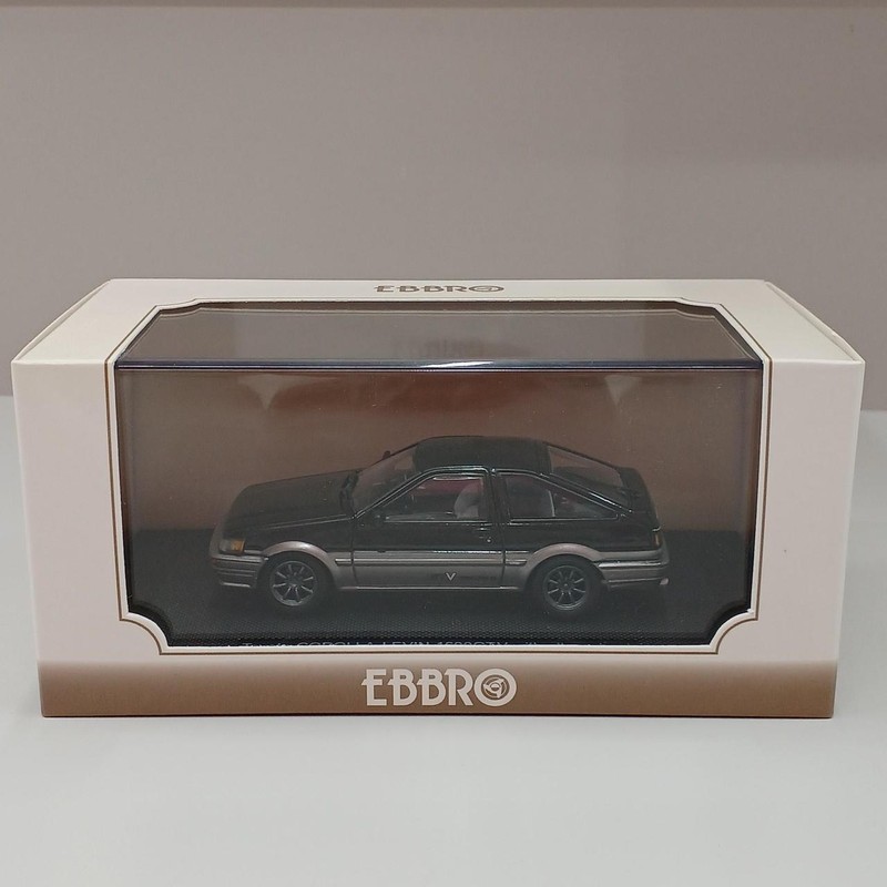 EBBRO Minicar 1/43 COROLLA LEVIN BLACK SILVER Used | eBay
