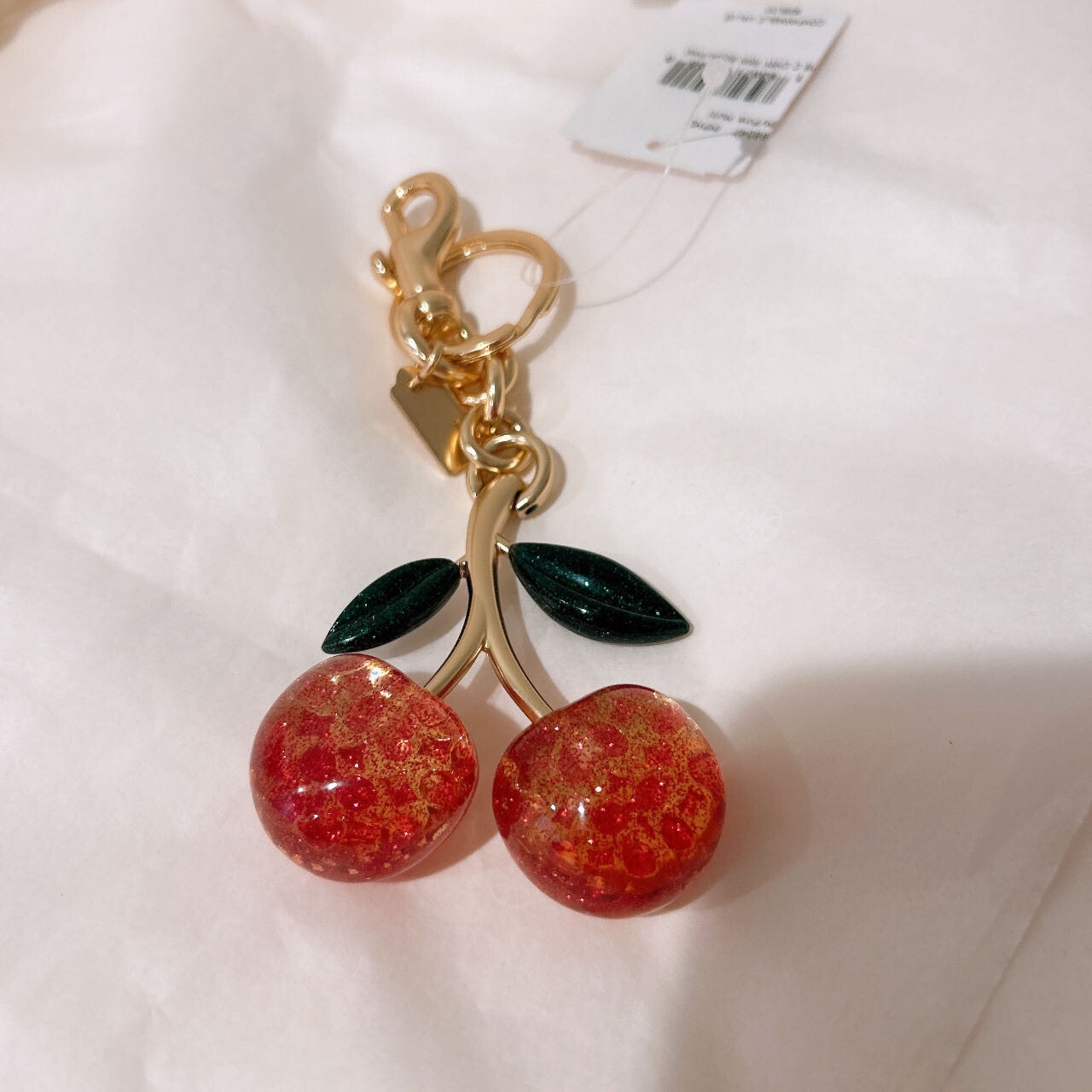 関税送料込【String Ting】Costa Azzurra Cerise Bag Charm The Strawberry Macaron Bag Charm (Red)【Japan Jewelry