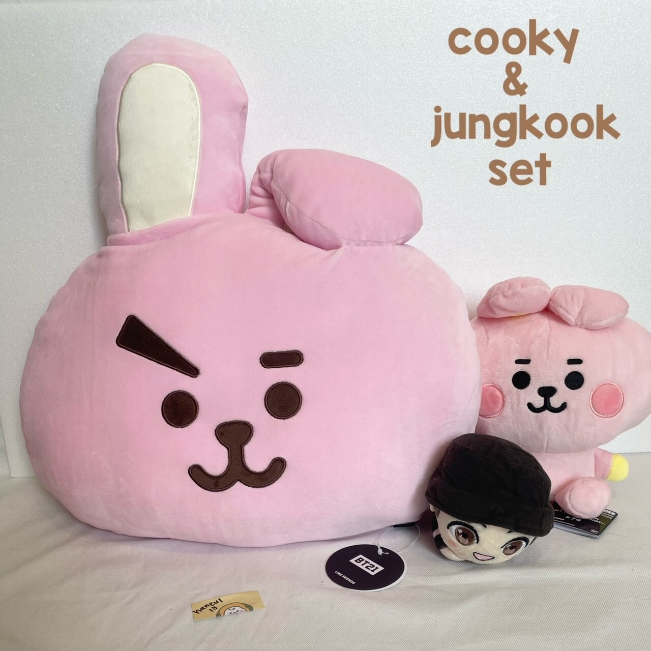 BTS bt21 tinytan ぬいぐるみ　cooky ジョングク BTS JUNGKOOK & COOKY Stuffed Toy Set Plush TinyTAN & BT21