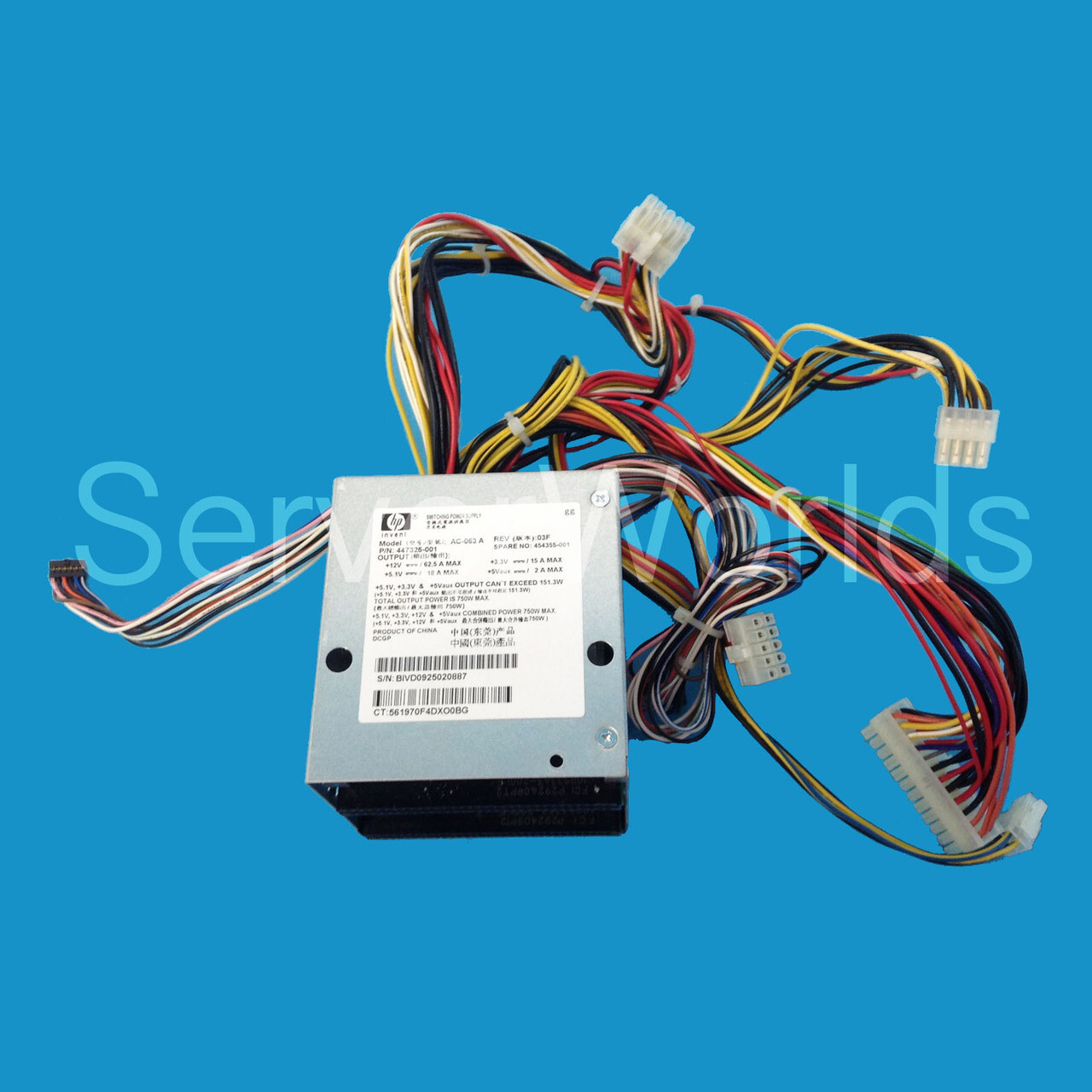 こーへーPC HP 454355-001 DL180 G5 Power Supply backplane 447325-001 AC