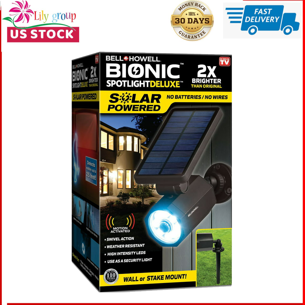 Solar-powered Spot Light