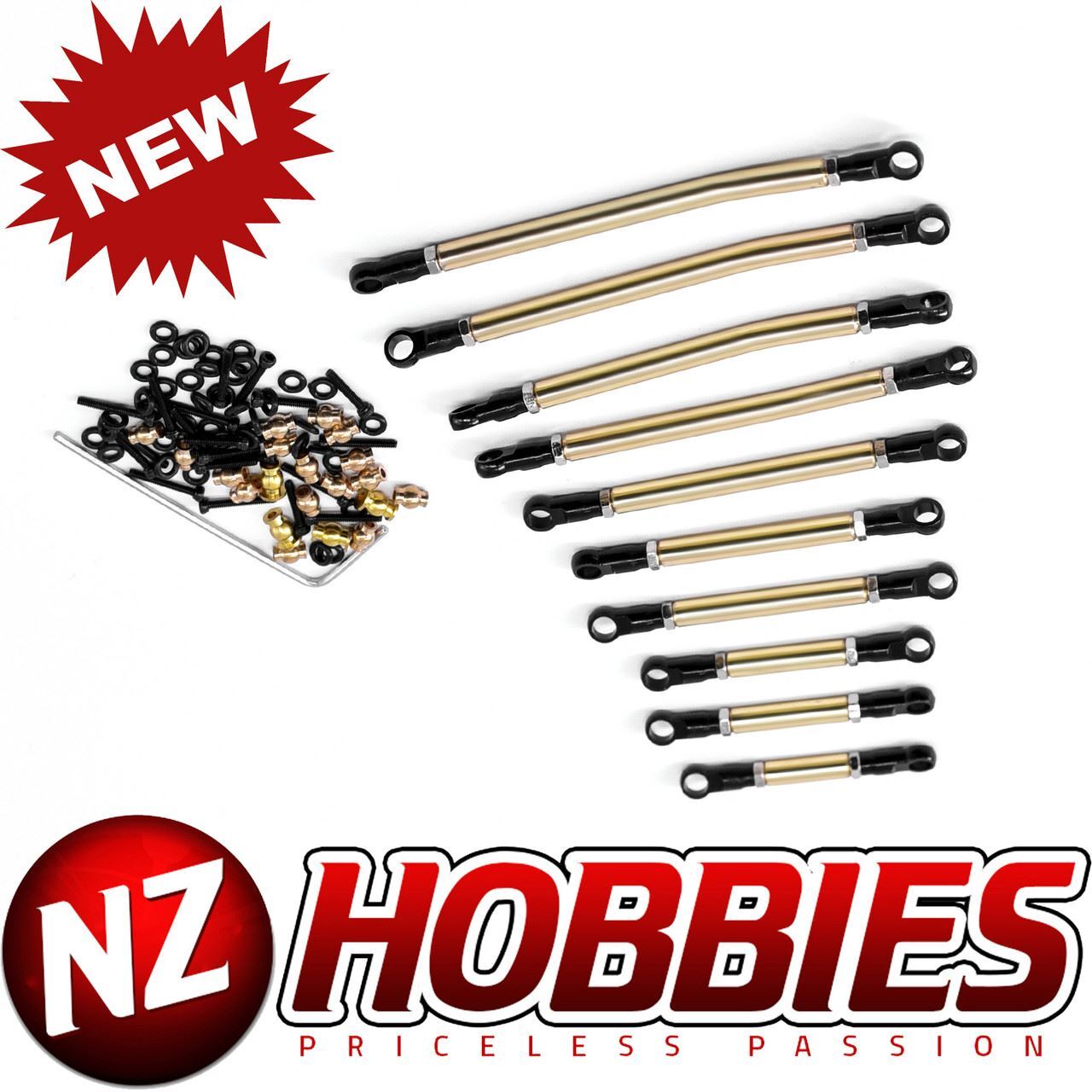 NZH Axial 1/24 Stainless Steel Rods & Steering Rods for