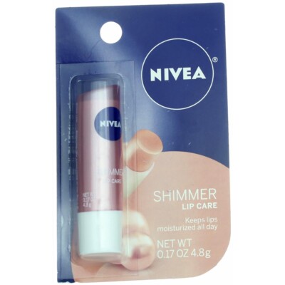 4 Pack Nivea Shimmer Lip Care Stick, 0.17 oz