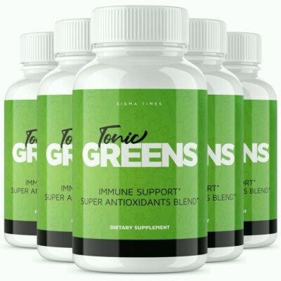(5 Pack) Tonic Greens Pills, TonicGreens Antioxidants Blend for Immune Support