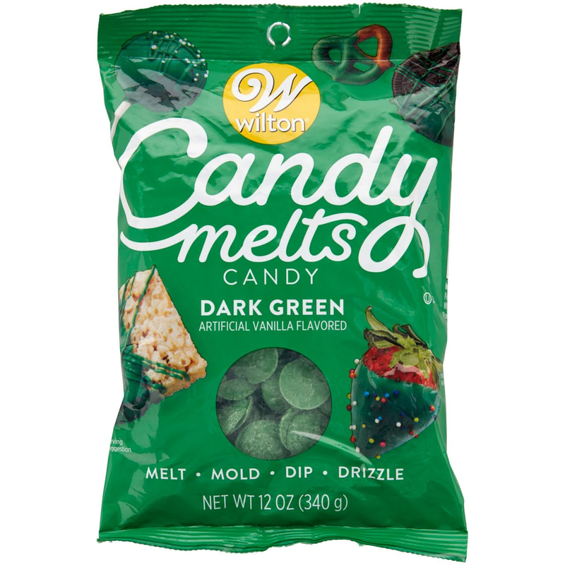 W1911-12-1356 Candy Melts 12Oz-Dark Green