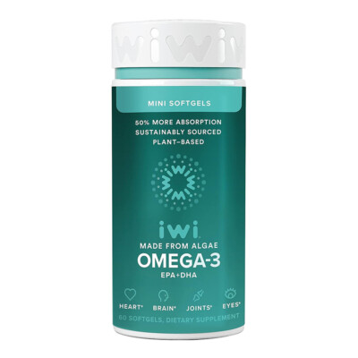 Iwi Algae Omega 3 Epa & Dha 60 Softgels