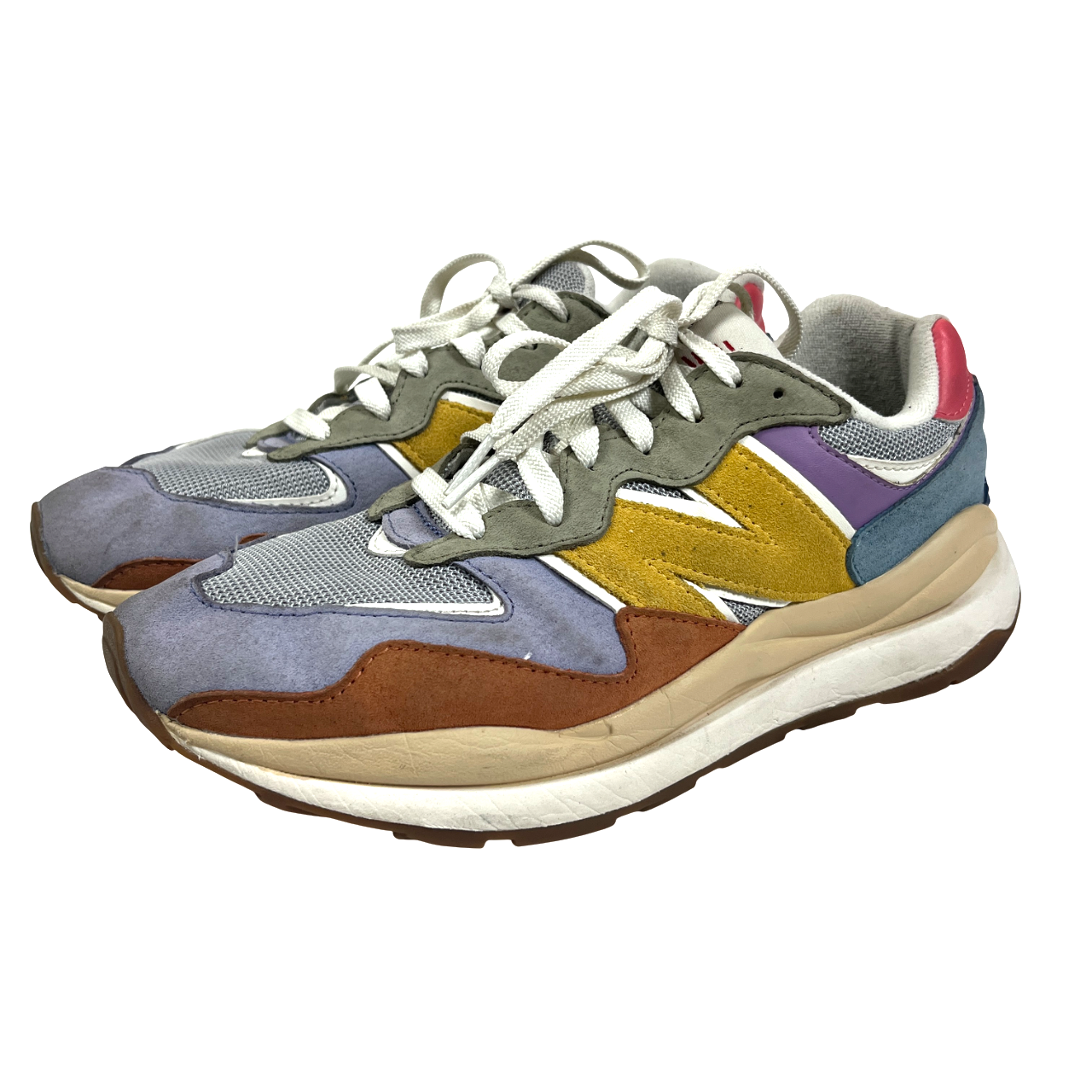 New Balance Women's 57/40 W5740GBA Tan / Blue / Pink SZ 11