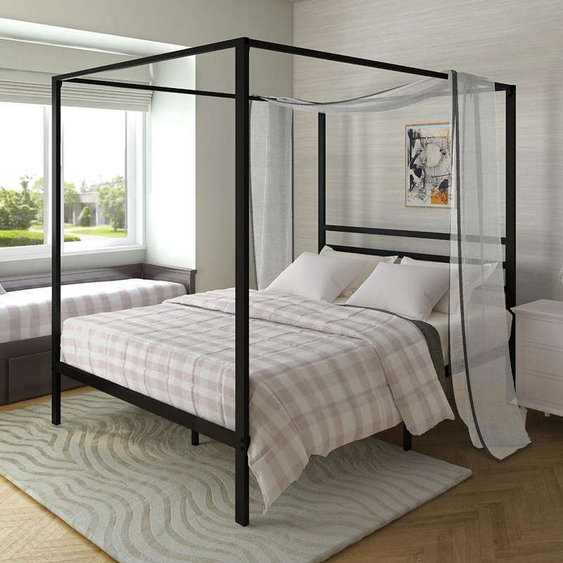 With Headboard – Platform Wrought Iron Heavy Duty S