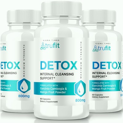 (3 Pack) Trufit Detox Supplement for Internal Cleansing and Advanced Weight Loss
