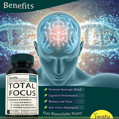 Anti Aging Supplement - Best Brain Supplement for Memory & Focus - Caffeine Free